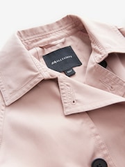 smALLSAINTS Pink Girls Oversized Kikki Trench Coat - Image 11 of 12
