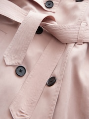smALLSAINTS Pink Girls Oversized Kikki Trench Coat - Image 12 of 12