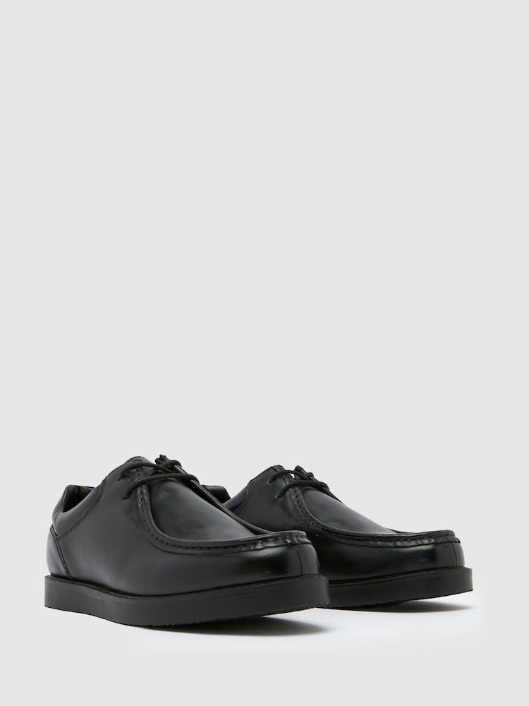 Schuh Royce Leather Apron Black Shoes - Image 2 of 4