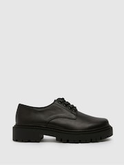 Schuh Leonora Leather na vezalke; z vezalkami črna čevlji - Slika 1 iz 4