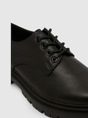Schuh Leonora Leather na vezalke; z vezalkami črna čevlji - Slika 3 iz 4