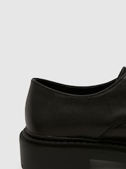 Schuh Leonora Leather na vezalke; z vezalkami črna čevlji - Slika 4 iz 4