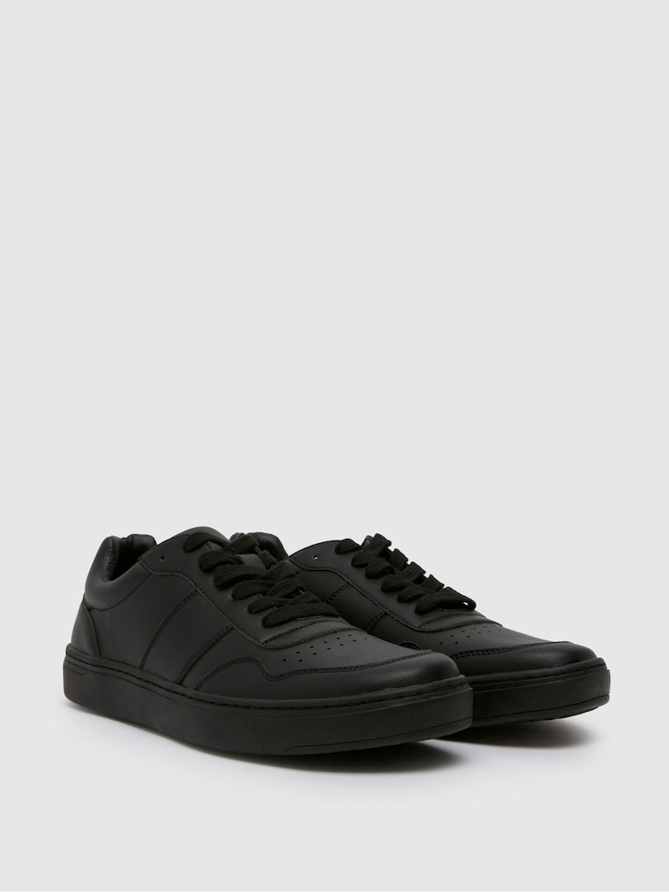 Schuh West Lace Black Trainers - Image 2 of 4