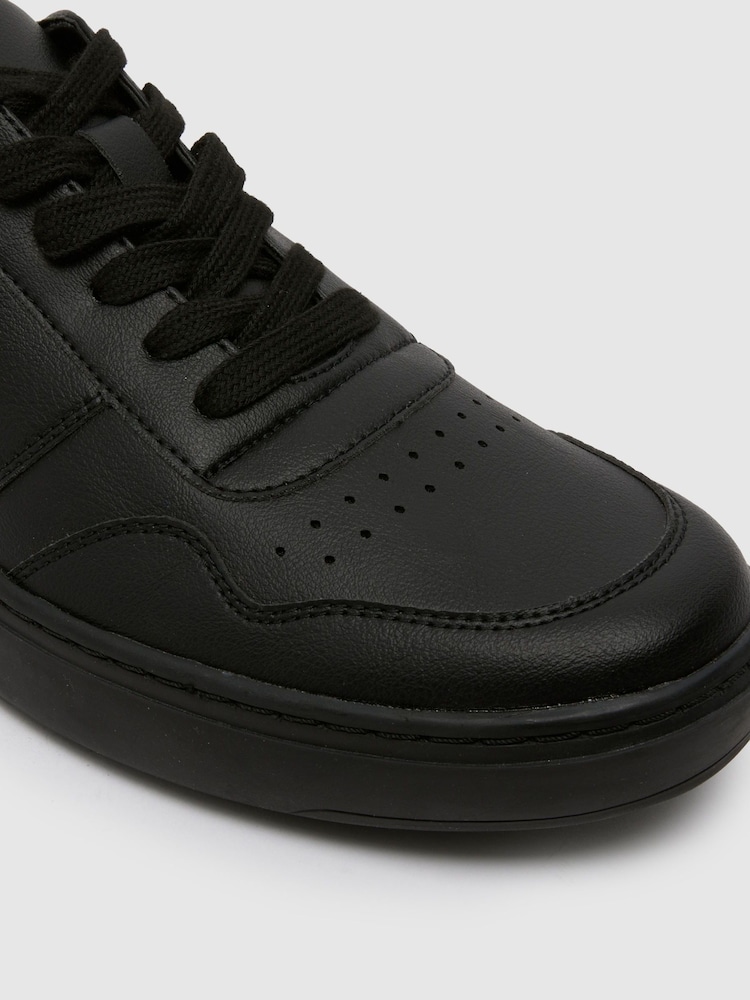 Schuh West Lace Black Trainers - Image 4 of 4