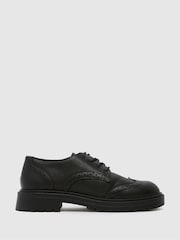 Schuh Youth BTS Luminary Black Brogues - Image 1 of 4