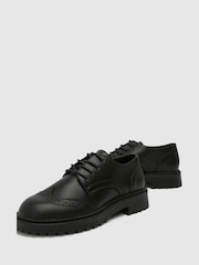 Schuh Youth BTS Luminary Black Brogues - Image 3 of 4
