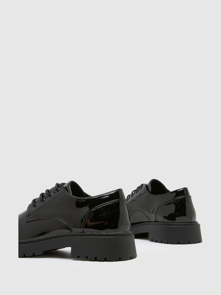 Schuh Logan Patent Lace-Up Black Shoes - Image 2 of 4