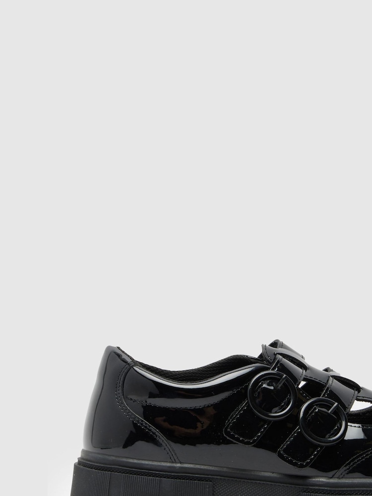 Schuh Youth BTS Lovey T-Bar Black Shoes - Image 1 of 4