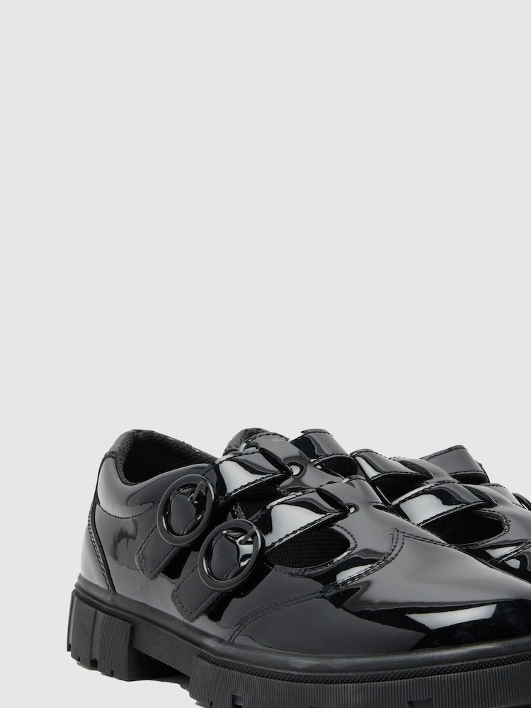 Schuh Youth BTS Lovey T-Bar Black Shoes - Image 2 of 4