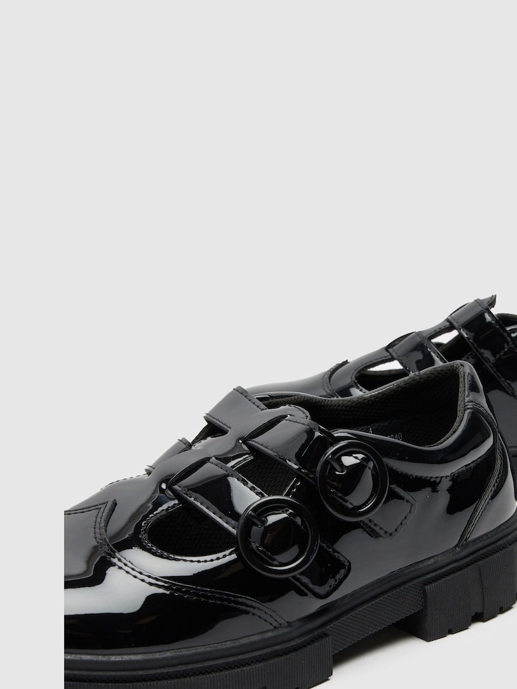 Schuh Youth BTS Lovey T-Bar Black Shoes - Image 4 of 4