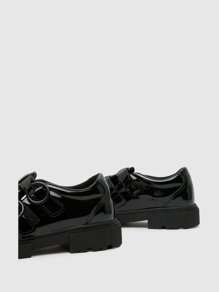 Schuh Junior BTS Lovey T-Bar Black School Shoes - Image 4 of 4 Schuh Junior BTS Lovey T-Bar Black School Shoes - Image 4 of 4
