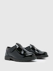 Schuh Junior BTS Lioness T-Bar Black Shoes - Image 2 of 4