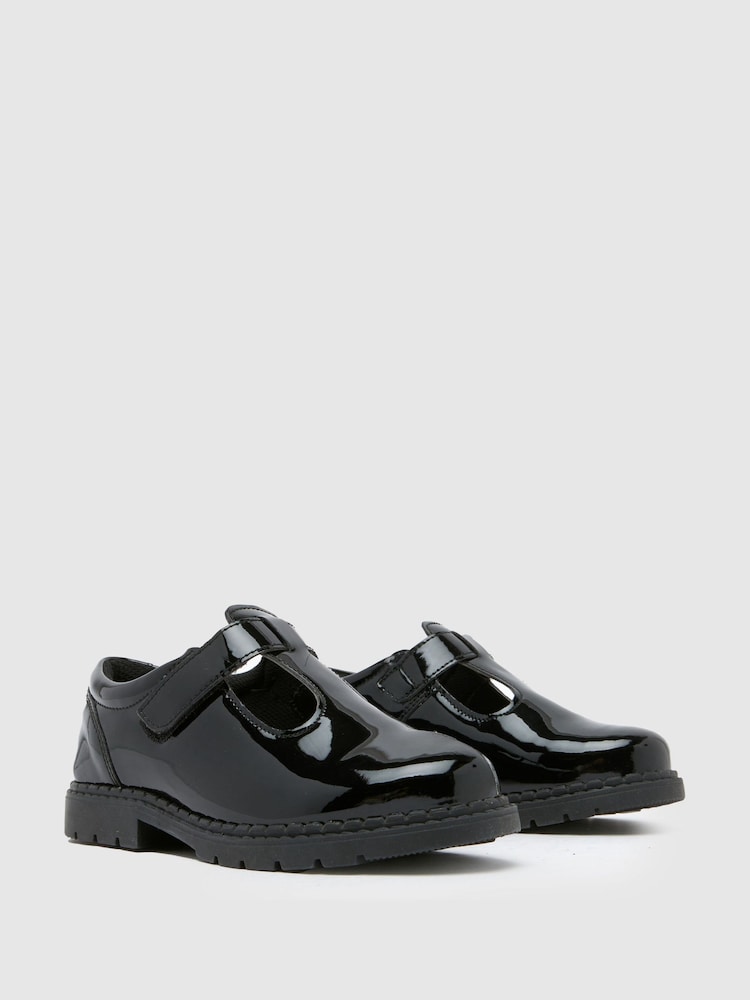 Schuh Junior BTS Lioness T-Bar Black Shoes - Image 2 of 4