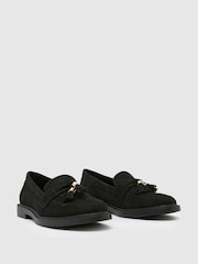 črna Suede - Schuh Lohan Tassel mokasini - Slika 2 iz 4