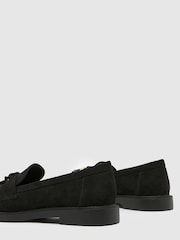 črna Suede - Schuh Lohan Tassel mokasini - Slika 3 iz 4