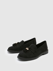 črna Suede - Schuh Lohan Tassel mokasini - Slika 4 iz 4