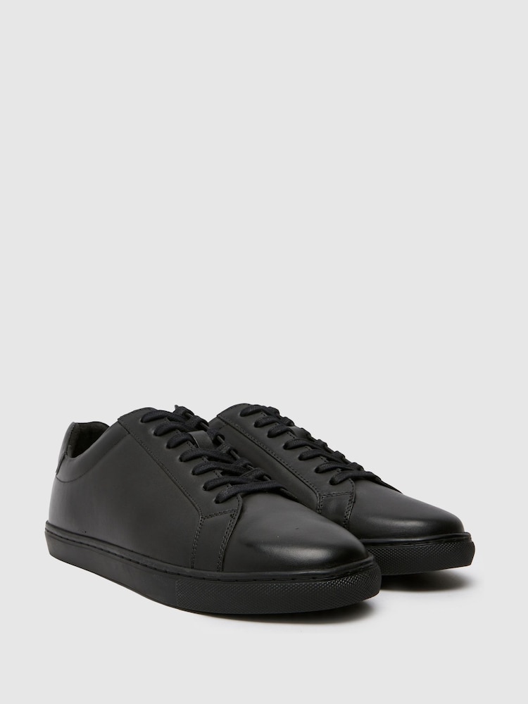 Schuh Wayne Leather Trainers - Image 2 of 4
