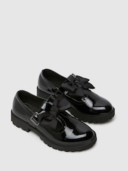 Schuh Youth Lollipop Bow T-Bar Black Shoes - Image 3 of 4