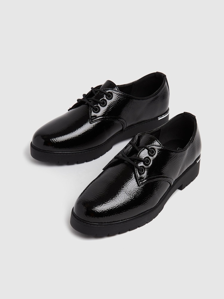 Schuh Lorna Smooth Sole Black Loafers - Image 4 of 4 Schuh Lorna Smooth Sole Black Loafers - Image 4 of 4