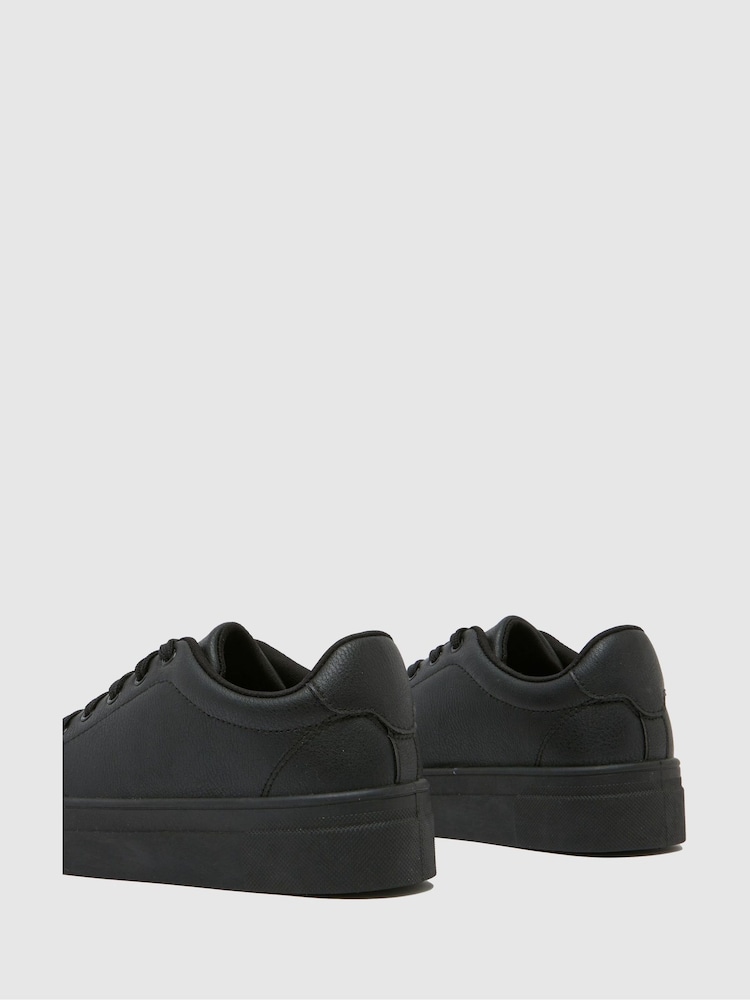 Schuh Marcella Platform Lace Black Shoes - Image 4 of 4