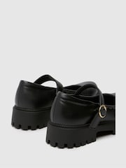Schuh Junior BTS Leila Mary Jane Black School Shoes - Imagen 4 de 4