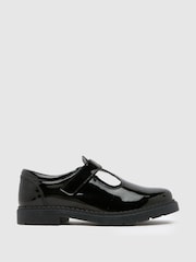 Schuh Youth BTS Lioness T-Bar Black Shoes - Image 1 of 4