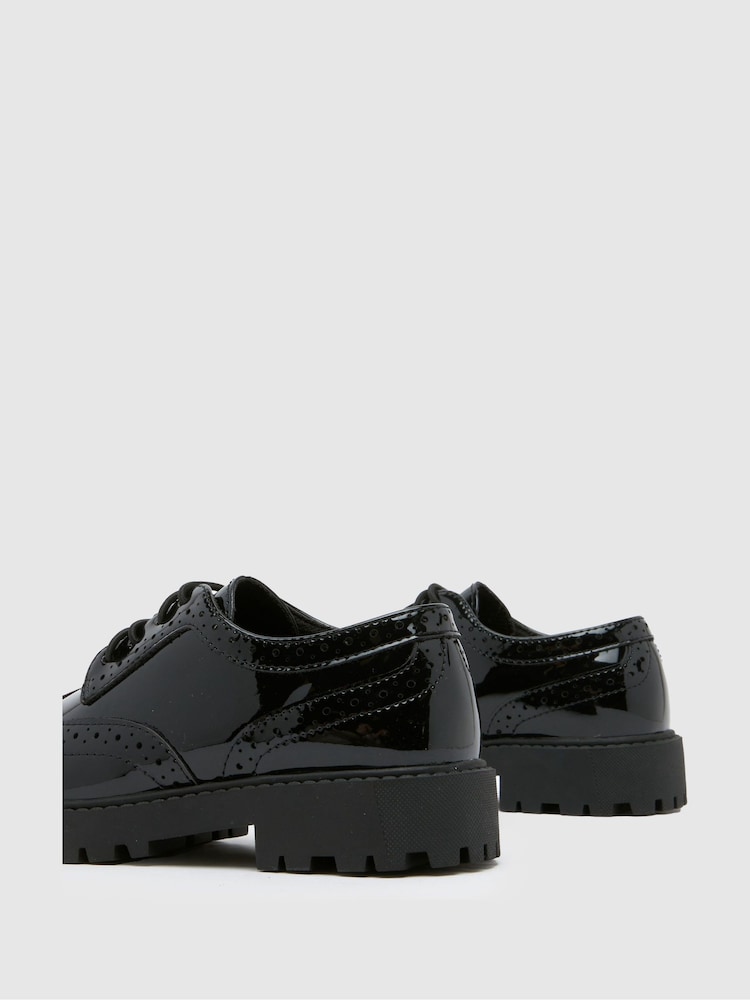 Schuh Junior BTS Londyn Lace Black Shoes - Image 4 of 4