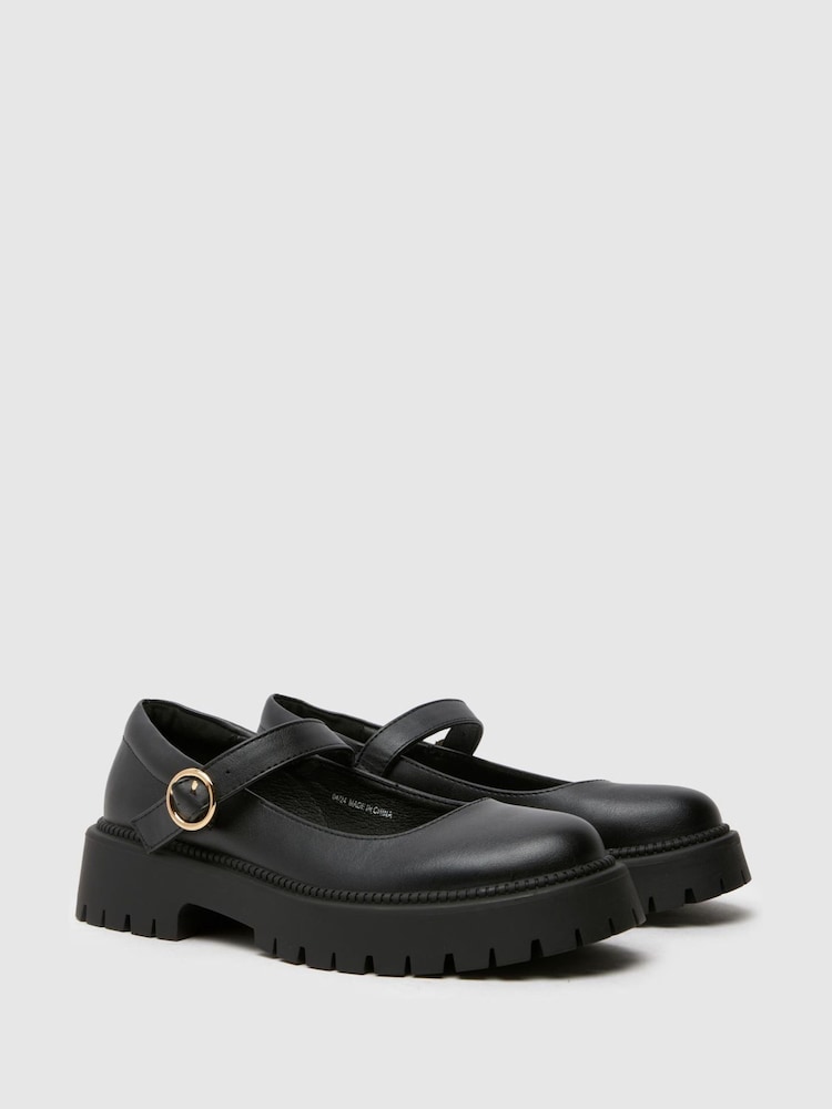 Schuh Youth BTS Leila Mary Jane Black Shoes - Image 2 de 4