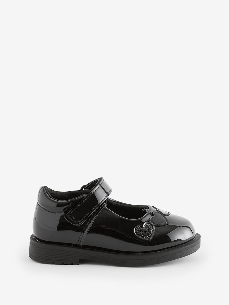 Schuh Lemon Heart Black School Shoes - Image 1 of 5