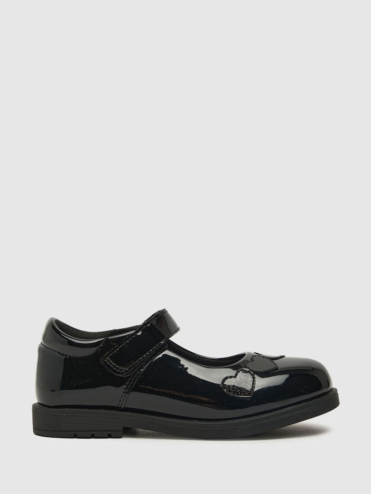 Schuh Lemon Heart Black School Shoes - Image 2 of 5
