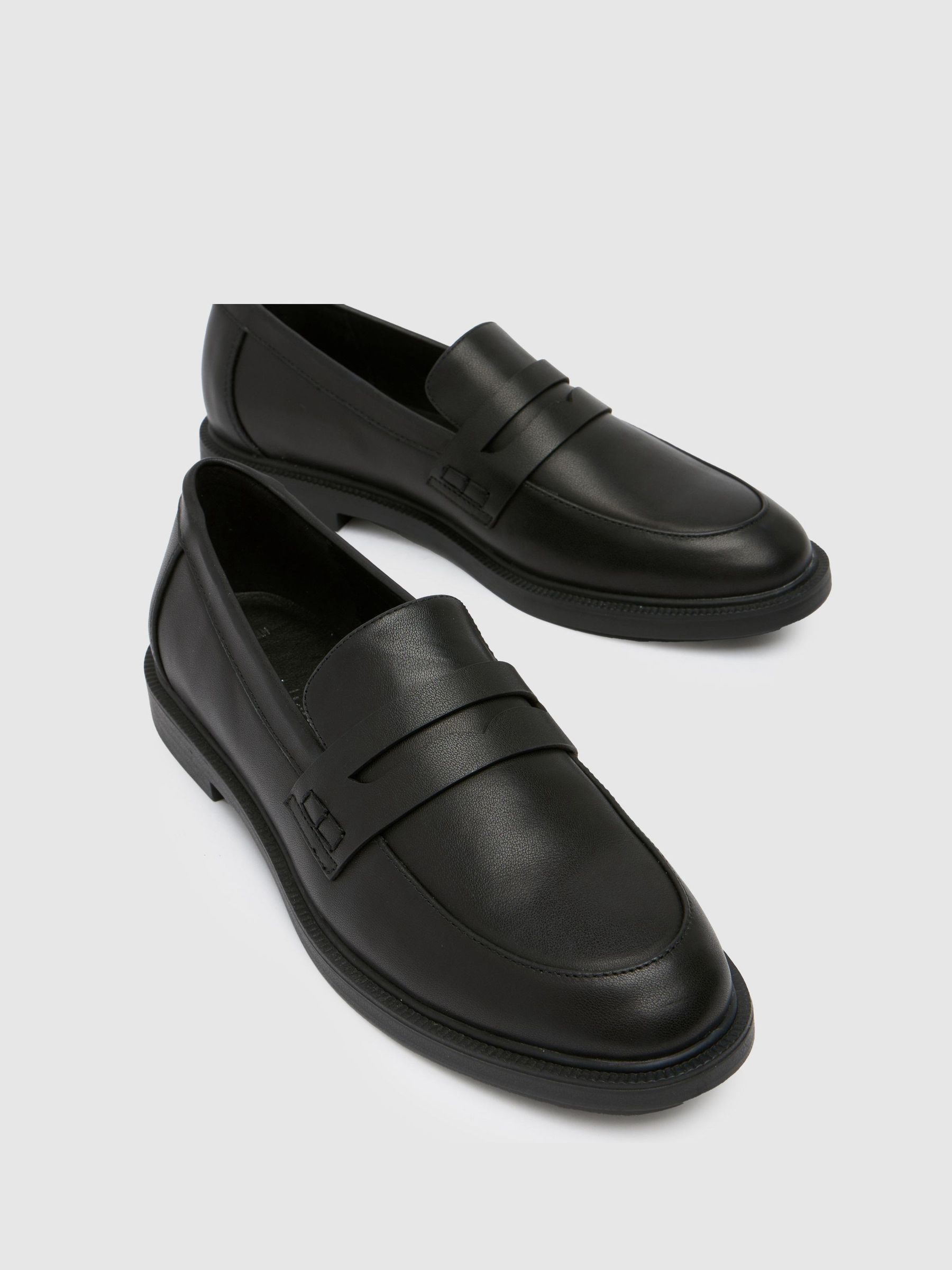 Buy Schuh Black BTS Libby School Loafers from Next USA
