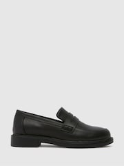 Schuh Junior BTS Libby Black Loafers - Image 1 of 4