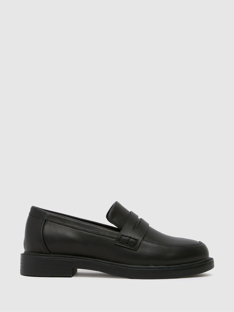 Schuh Junior BTS Libby Black Loafers - Image 1 of 4