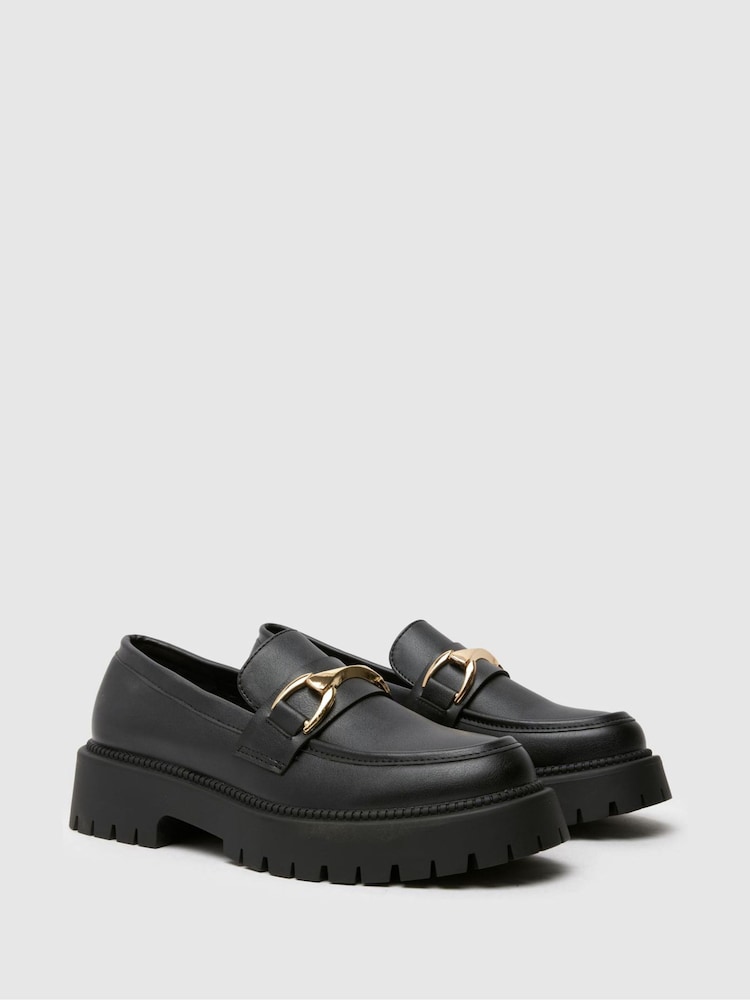 Schuh Youth BTS Lattice Black Loafers - Image 2 of 4