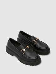 Schuh Youth BTS Lattice Black Loafers - Image 3 of 4