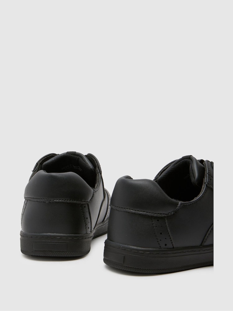 Schuh Youth Latch Brogue Black Shoes - Image 4 of 4 Schuh Youth Latch Brogue Black Shoes - Image 4 of 4