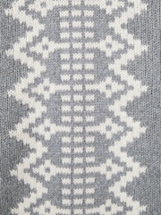 Reiss Grey Denvar Wool-Blend Roll-Neck Jumper - Image 6 of 6
