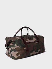 Osprey London Green The Maverick Canvas & Leather Weekender Bag - Image 2 of 6