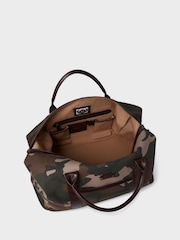 Osprey London Green The Maverick Canvas & Leather Weekender Bag - Image 3 of 6