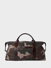 Osprey London Green The Maverick Canvas & Leather Weekender Bag - Image 4 of 6