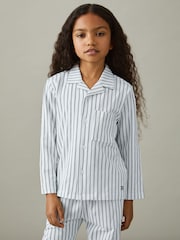 Reiss Cohen Set Brushed-Cotton Striped Pyjama Set - Imagen 4 de 5