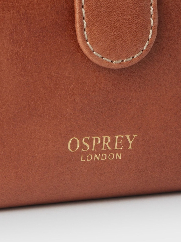 OSPREY LONDON The Vintage Savanna Leather Matinee Brown Purse - Image 5 of 5