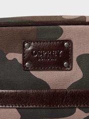 OSPREY LONDON Green The Maverick Small Canvas and Leather Messenger Bag - Image 5 of 5