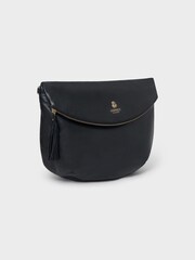 OSPREY LONDON The Large Rockcliffe Italian Leather Crossbody Black Bag - Image 3 of 6