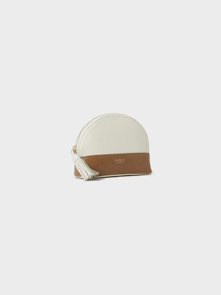 OSPREY LONDON The Savanna Leather Make Up White Bag - Image 2 of 5