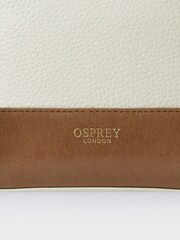OSPREY LONDON The Savanna Leather Make Up White Bag - Image 5 of 5