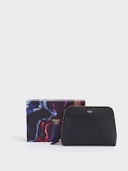 OSPREY LONDON The Medium Luna Leather Make-Up Black Bag - Image 1 of 5