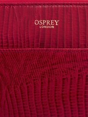 OSPREY LONDON Red The Medium Luna Leather Make-Up Bag - Image 5 of 5