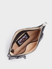 Schwarz - Osprey London The Ruby Clutch aus Leder, Cognac - Bild 3 von 5