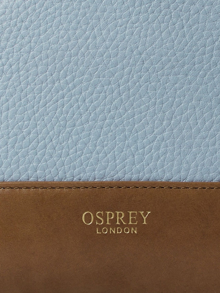 Osprey London Blue The Savanna Leather Make Up Bag - Image 5 of 5